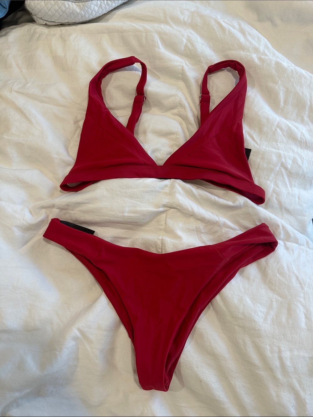 Blackbough Red Triangle Bikini Set